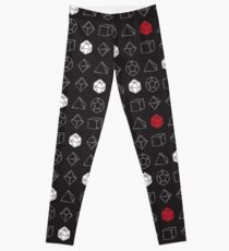 Dungeons and Dragons Dice Set D20 Pattern Leggings