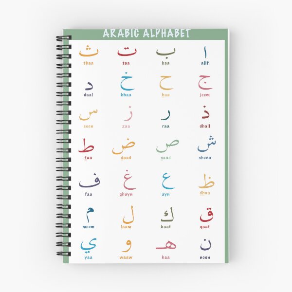 Item preview, Arabic Alphabet poster for kids learning-colourful letters designed and sold by navitalidesign.
