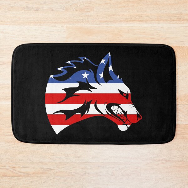 Item preview, Werewolf Move Forward US Flag American Wolf Don't Give Up Never Give Up designed and sold by BEAST NYC.
