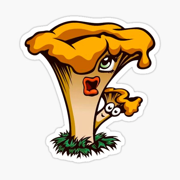 Item preview, chanterelle mushroom family designed and sold by si3iy.