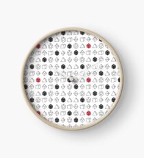 Reloj Dungeons blancos y dragones Dice Set D20 Pattern