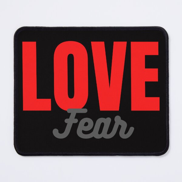 Item preview, Love Over Fear - Red and Grey on Black designed and sold by RnssncCo.