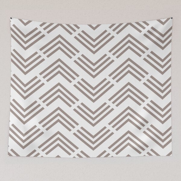 Aperçu de l'œuvre Gray Beige White Chevron Rhombus Pattern Pairs Dutch Boy 2023 COTY Rustic Greige 404-4DB créée et vendue par ColorOfTheYears.