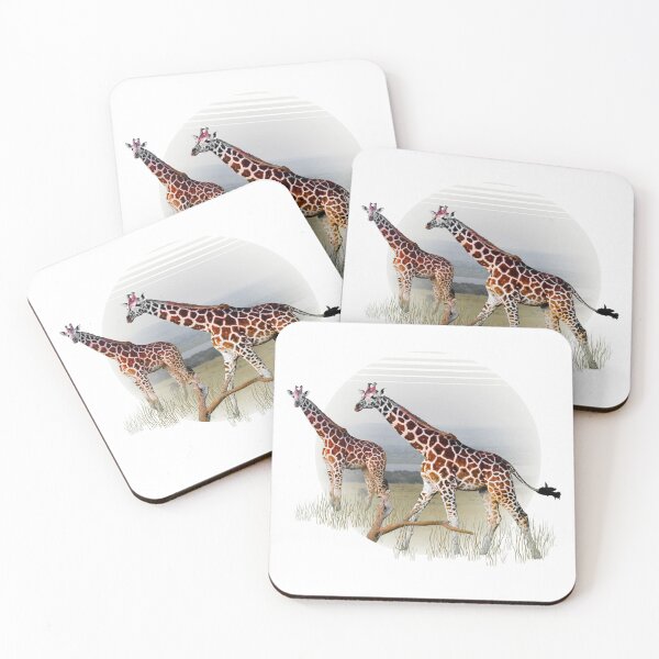 Item preview, Two Giraffes on Lake Albert designed and sold by Numidiary.