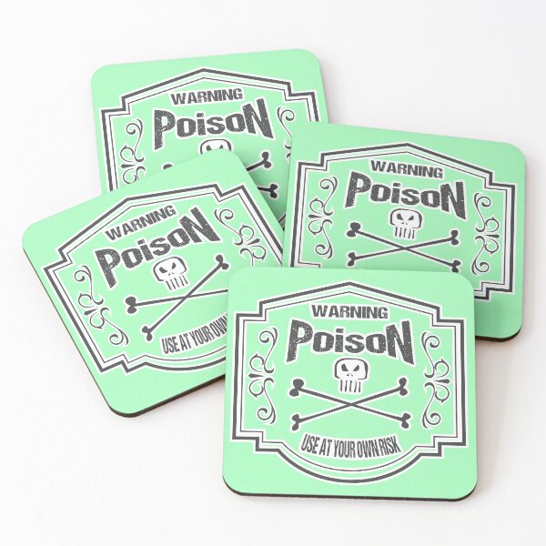 Item preview, Vintage Poison Label Grey designed and sold by SimonSay.