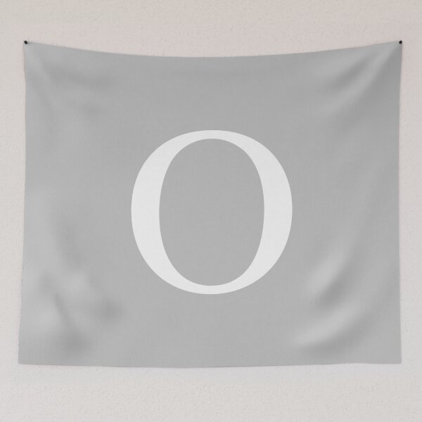 Item preview, Silver Gray Basic Monogram O designed and sold by rewstudio.
