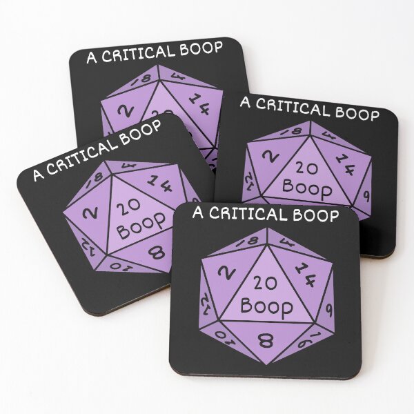 Item preview, Rolling a perfect and critical Boop! Purple Dice designed and sold by It's On Backwards.