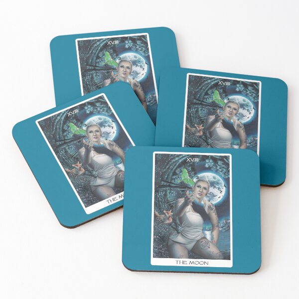 Item preview, The Moon Tarot Card Art designed and sold by Artbykayleighb.