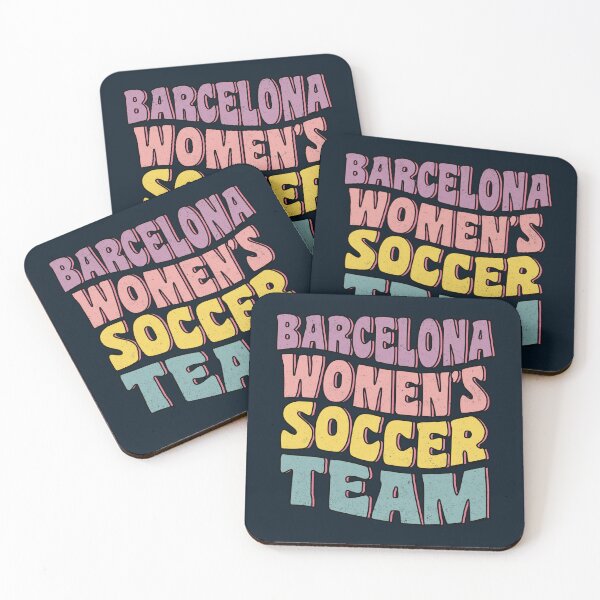 Item preview, Barcelona Femeni Groovy Wavy Text (WOSO/FutFem) designed and sold by Numero14.