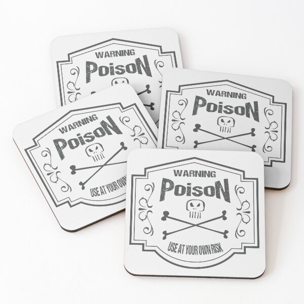 Item preview, Vintage Poison Label Grey #2 designed and sold by SimonSay.