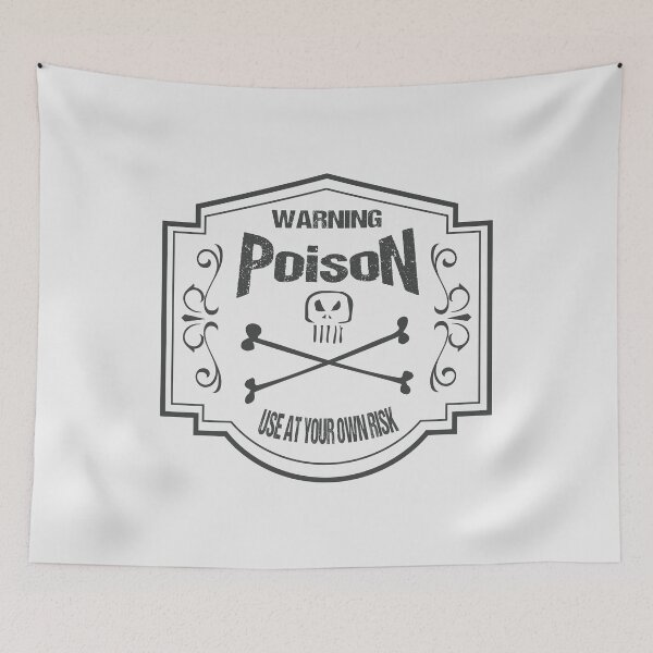 Item preview, Vintage Poison Label Grey #2 designed and sold by SimonSay.