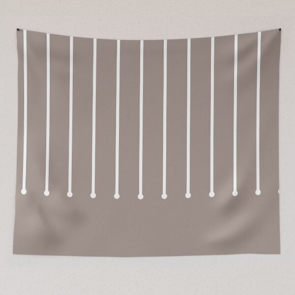 Aperçu de l'œuvre Gray Beige White Minimal Stripe Polka Dot Pattern Pairs Dutch Boy 2023 COTY Rustic Greige 404-4DB créée et vendue par ColorOfTheYears.