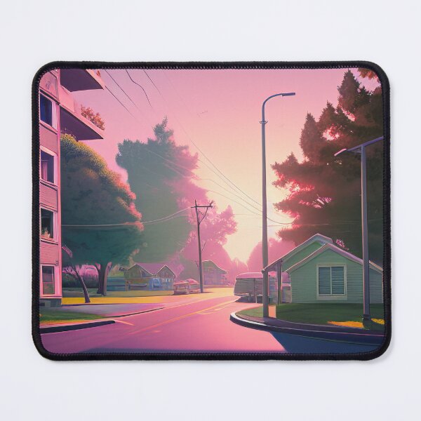 Item preview, village far from the city at dawn designed and sold by Dicoart.