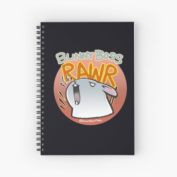 Bunny Boss Rawr Spiral Notebook