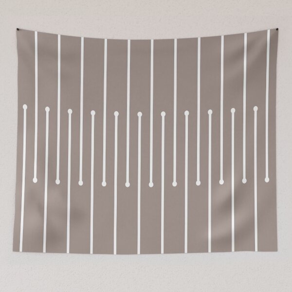 Aperçu de l'œuvre Gray Beige White Minimal Stripe Polka Dot Pattern Pairs Dutch Boy 2023 COTY Rustic Greige 404-4DB créée et vendue par ColorOfTheYears.