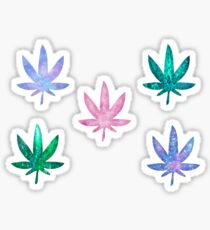 glitter leaf stickers Sticker