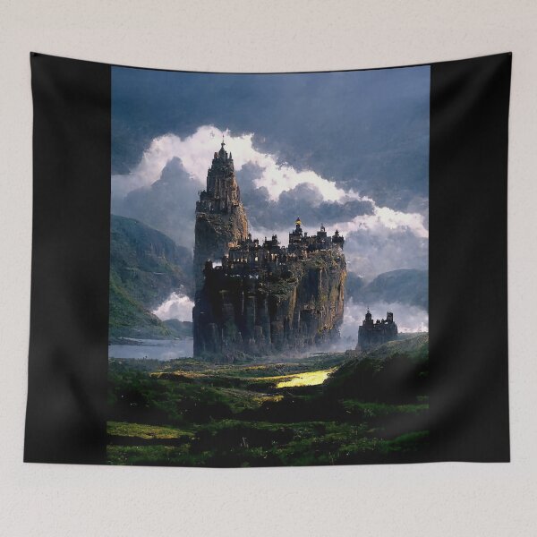 Item preview, Medieval Cliff Castle. designed and sold by TheHouseMaster.