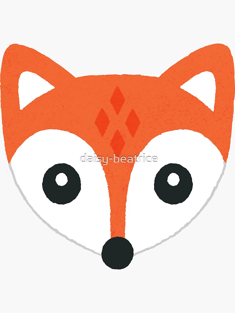 Thumbnail 3 of 3, Sticker, Little Red Foxes on Blush Pink designed and sold by daisy-beatrice.