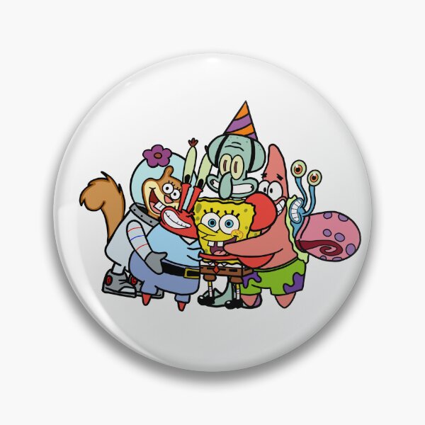 Item preview, SpongeBob cast hugging and smiling  designed and sold by madivor.