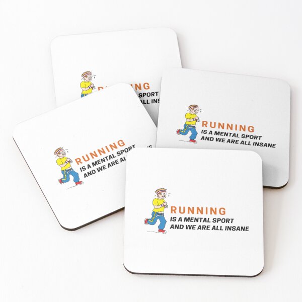 Item preview, Running Is A Mental Sport And We Are All Insane | Light Background  designed and sold by embaarc.