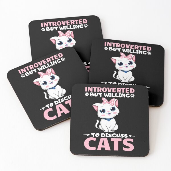 Item preview, Introverted But Willing To Discuss Cats Funny Gifts For Cat Lover Introvert designed and sold by nquestiaa.