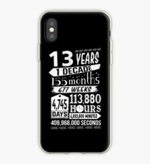 Lustiges 13. Geburtstags-13-jähriges jugendlich Zeichen-Gag-Geschenk iPhone-Hülle & Cover