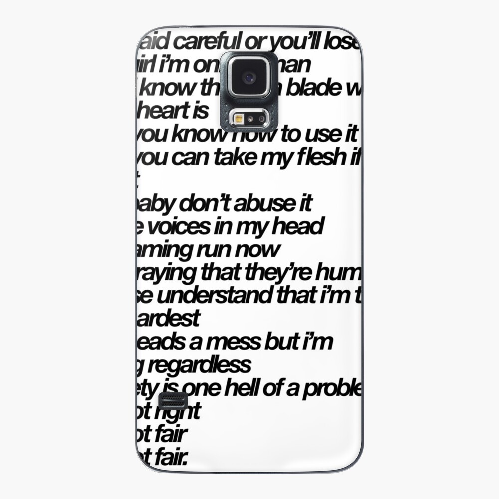 chase atlantic lyrics (consume) iPad Case & Skin for Sale by adileeor