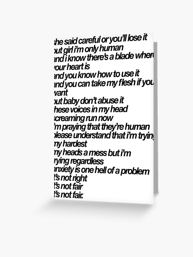 chase atlantic lyrics (consume) | iPad Case & Skin