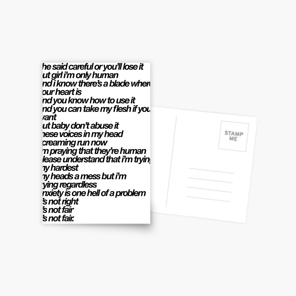 chase atlantic lyrics (consume) | iPad Case & Skin