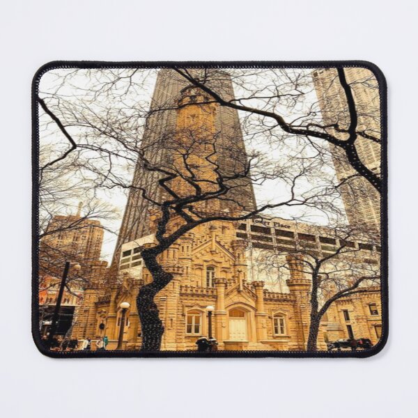 Item preview, Old Water Tower In Downtown Chicago designed and sold by lets-travel.