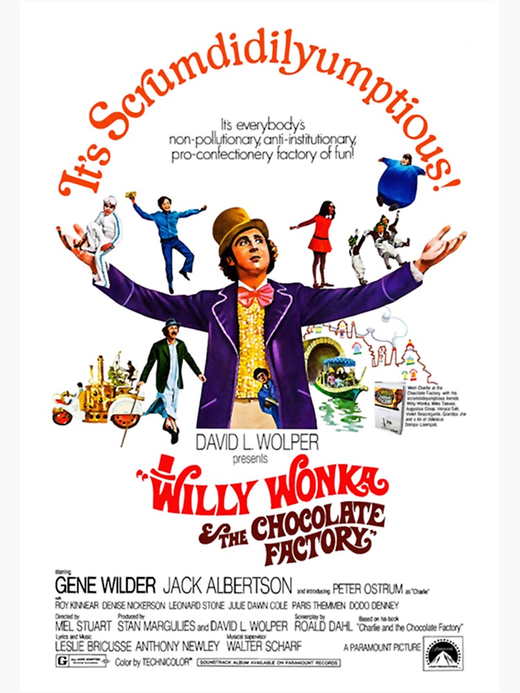 Willy Wonka and The chocolate factory  Jigsaw Puzzle for Sale by  PatchMates
