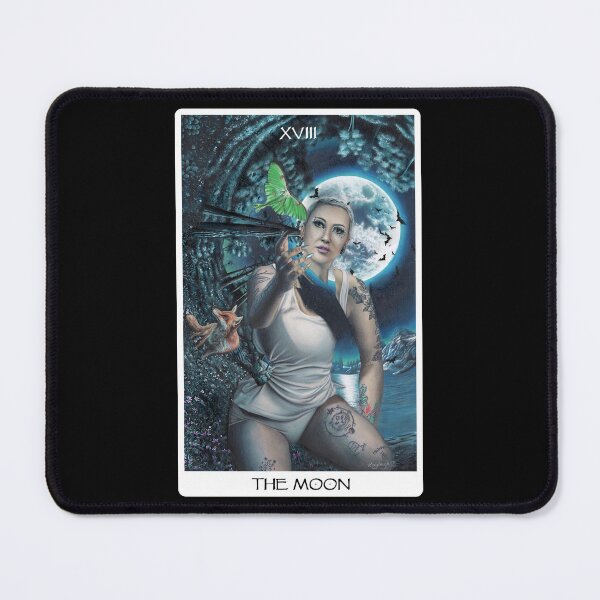 Item preview, The Moon Tarot Card Art - Black designed and sold by Artbykayleighb.