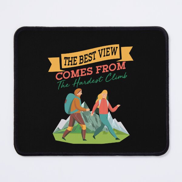 Item preview, Best View Hardest Climb Hiking Humor designed and sold by dapascollars.