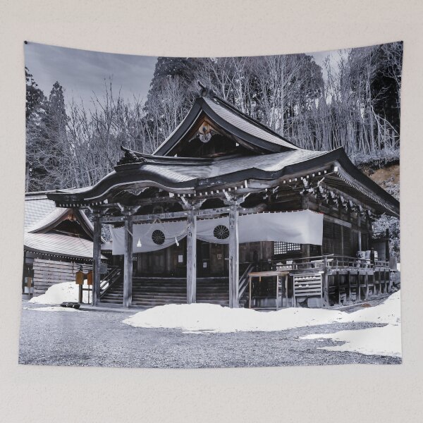 Item preview, Beautiful Mystic Togakure Shinto Shrine Temple Art Print designed and sold by XIX361ART.