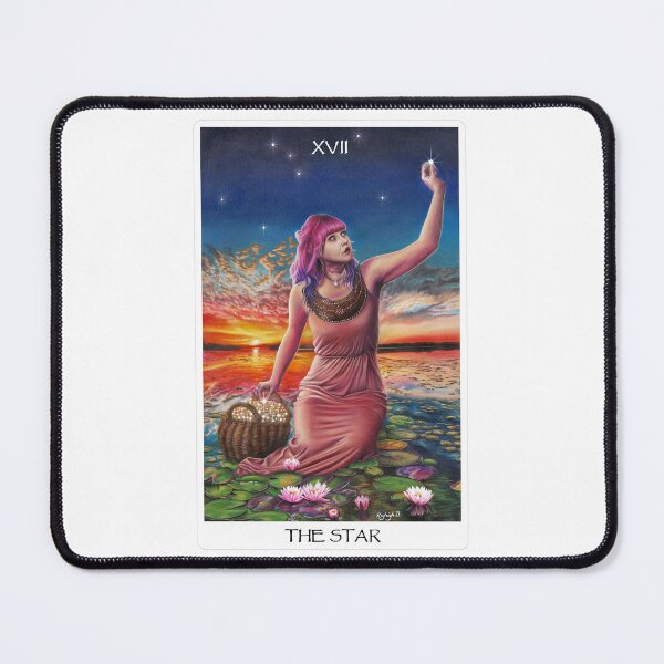 Item preview, The Star Tarot Card Art - White designed and sold by Artbykayleighb.
