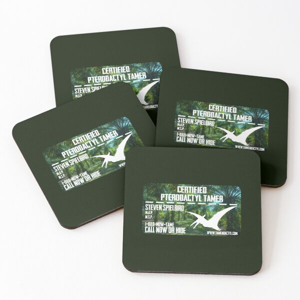 Item preview, “Certified Pterodactyl Tamer” Business Card (on Dk. Green) designed and sold by PawsitiveMum.