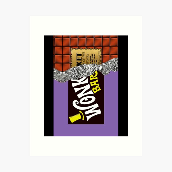 Willy Wonka Golden Ticket  Art Print for Sale by terezawin