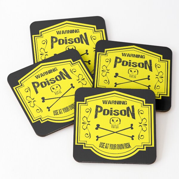 Item preview, Vintage Poison Label Yellow designed and sold by SimonSay.