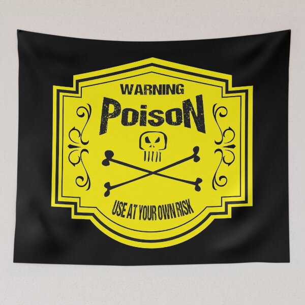 Item preview, Vintage Poison Label Yellow designed and sold by SimonSay.