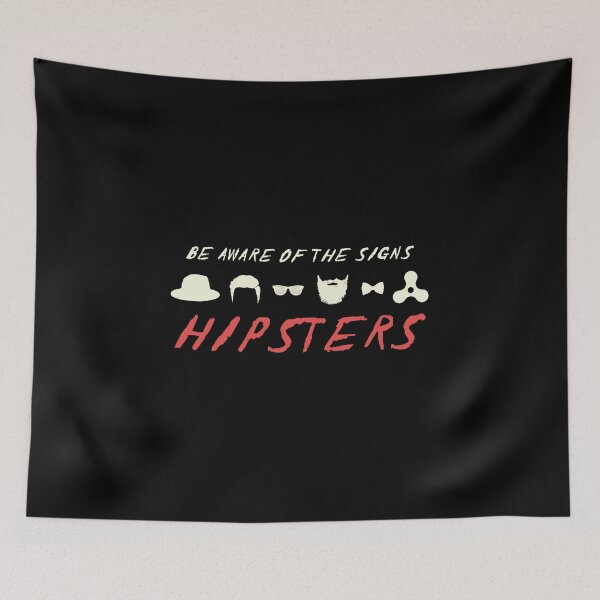 Item preview, Signs of the hipster (light) designed and sold by nacforit.