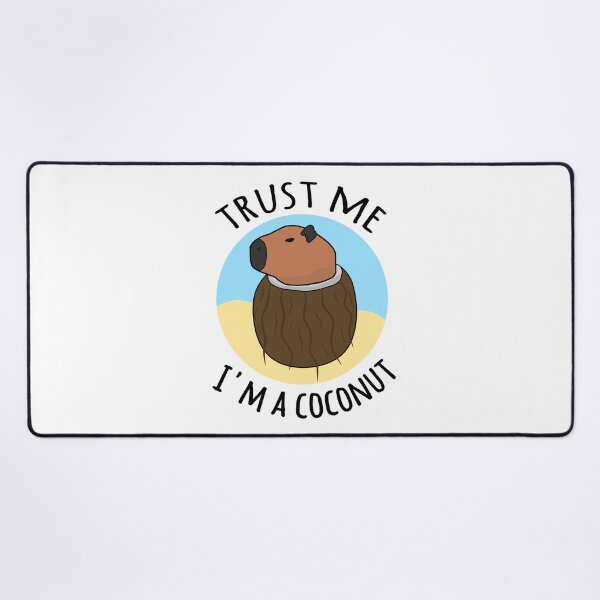 Item preview, Trust me I'm a coconut capybara meme designed and sold by EnzoVectorism.