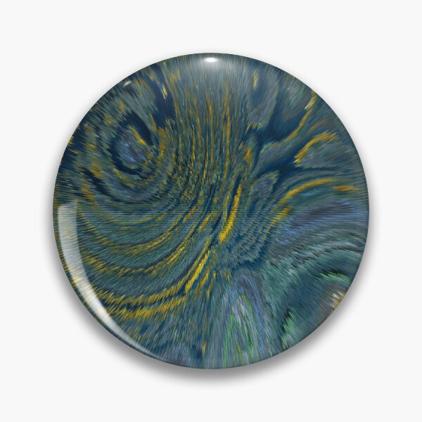 Item preview, blurry bluish yellow different stains and abstract circles designed and sold by MilaFox777.