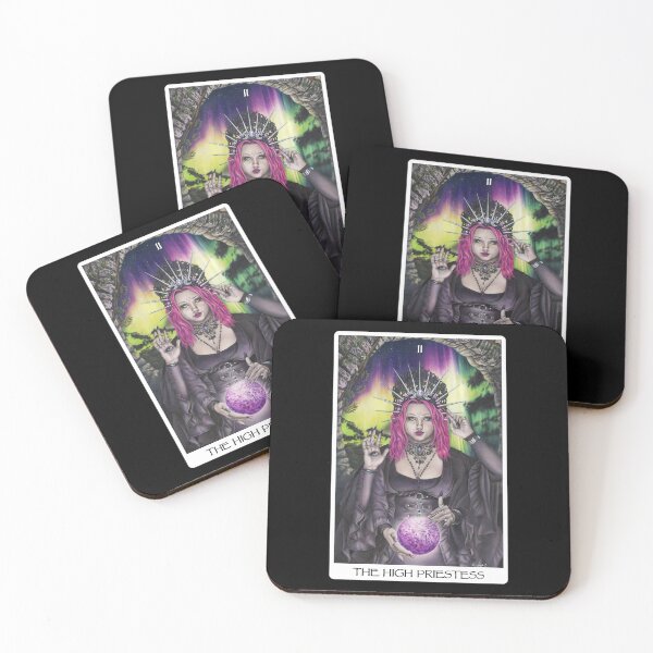 Item preview, The High Priestess Tarot Card Art - Black designed and sold by Artbykayleighb.