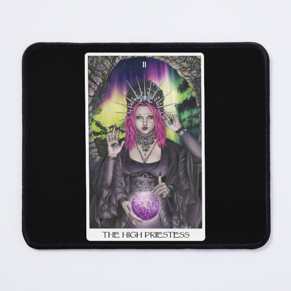 Item preview, The High Priestess Tarot Card Art - Black designed and sold by Artbykayleighb.