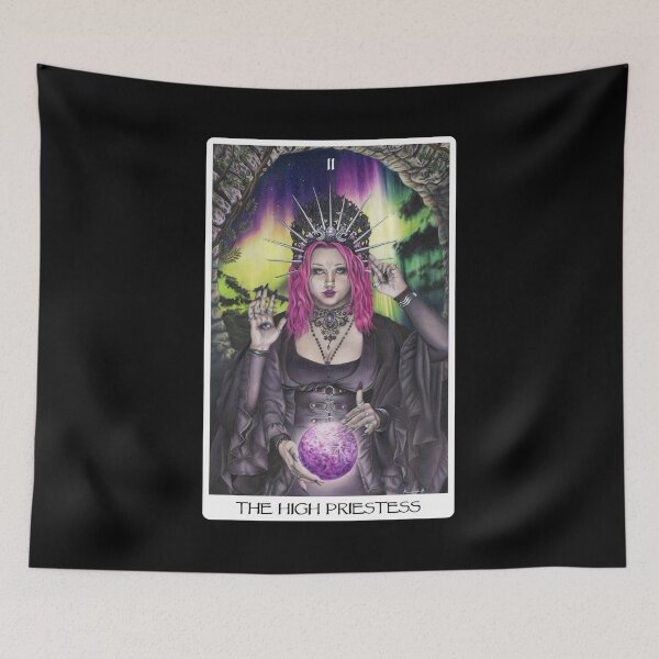 Item preview, The High Priestess Tarot Card Art - Black designed and sold by Artbykayleighb.