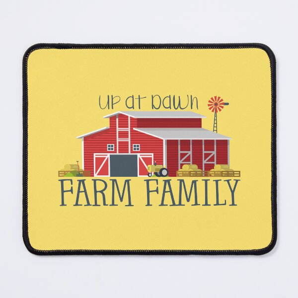 Item preview, Up at Dawn Farm Family (on Yellow) designed and sold by PawsitiveMum.