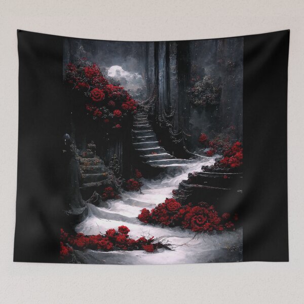 Item preview, Red Roses Dark Gardens. designed and sold by TheHouseMaster.