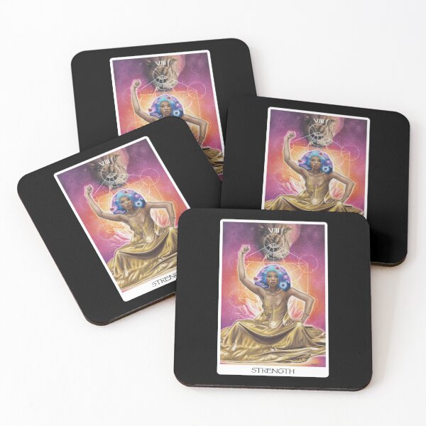 Item preview, Strength Tarot Card - Black designed and sold by Artbykayleighb.