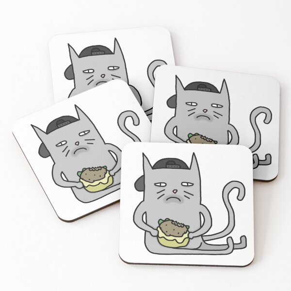 Item preview, Sad Cat with a Greasy Burger designed and sold by JSGB.