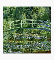 Claude Monet - Water Lilies and Japanese Bridge Photographic Print